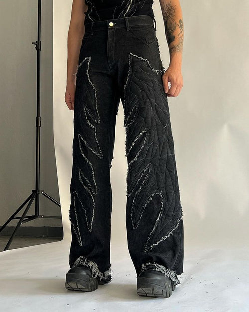 Flame Cut Denims