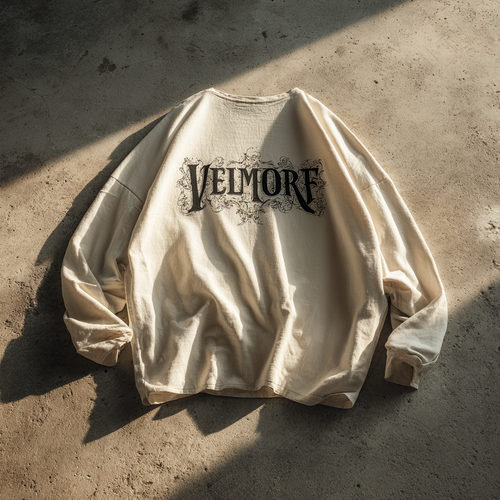 Beige Full Sleeves T-shirt