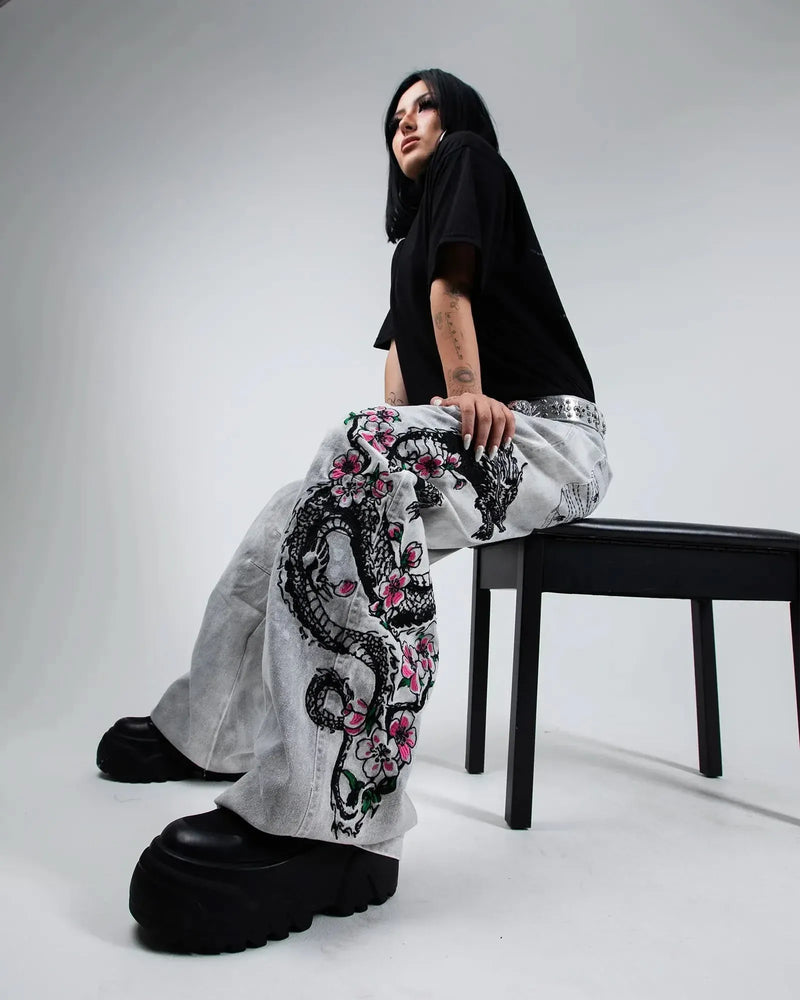 Dragon Bloom Denims