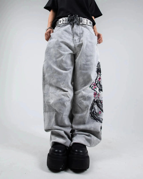 Dragon Bloom Denims